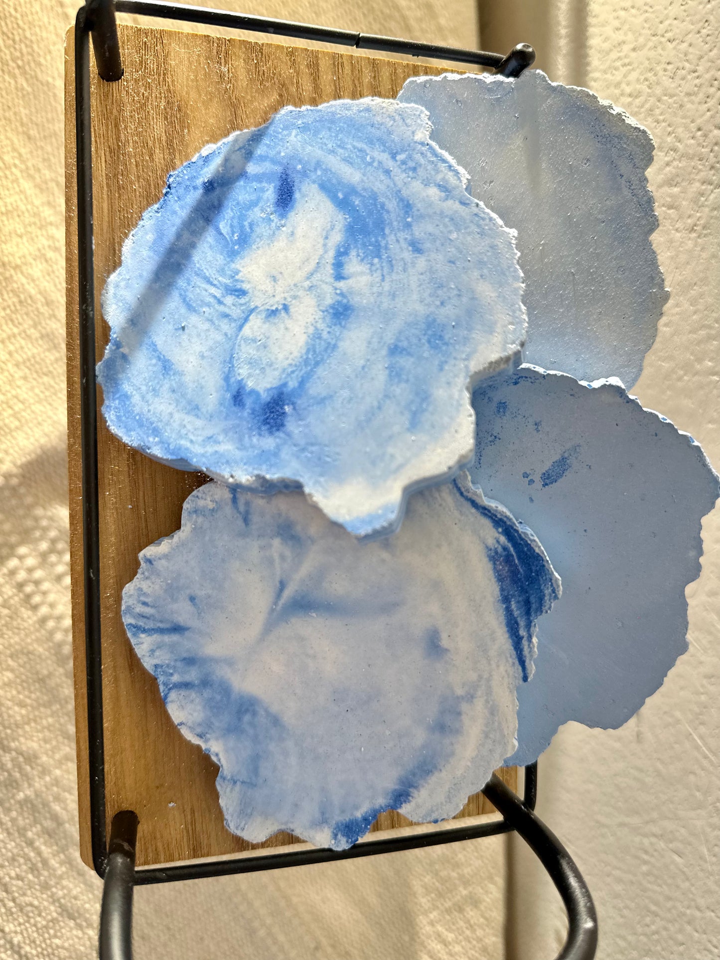 Coasters concrete Blue